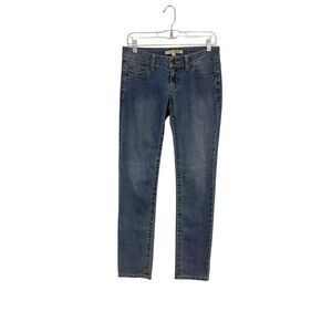 Forever Twenty One Slim Straight Leg Jeans Low Rise Size 27 Medium Blue Wash